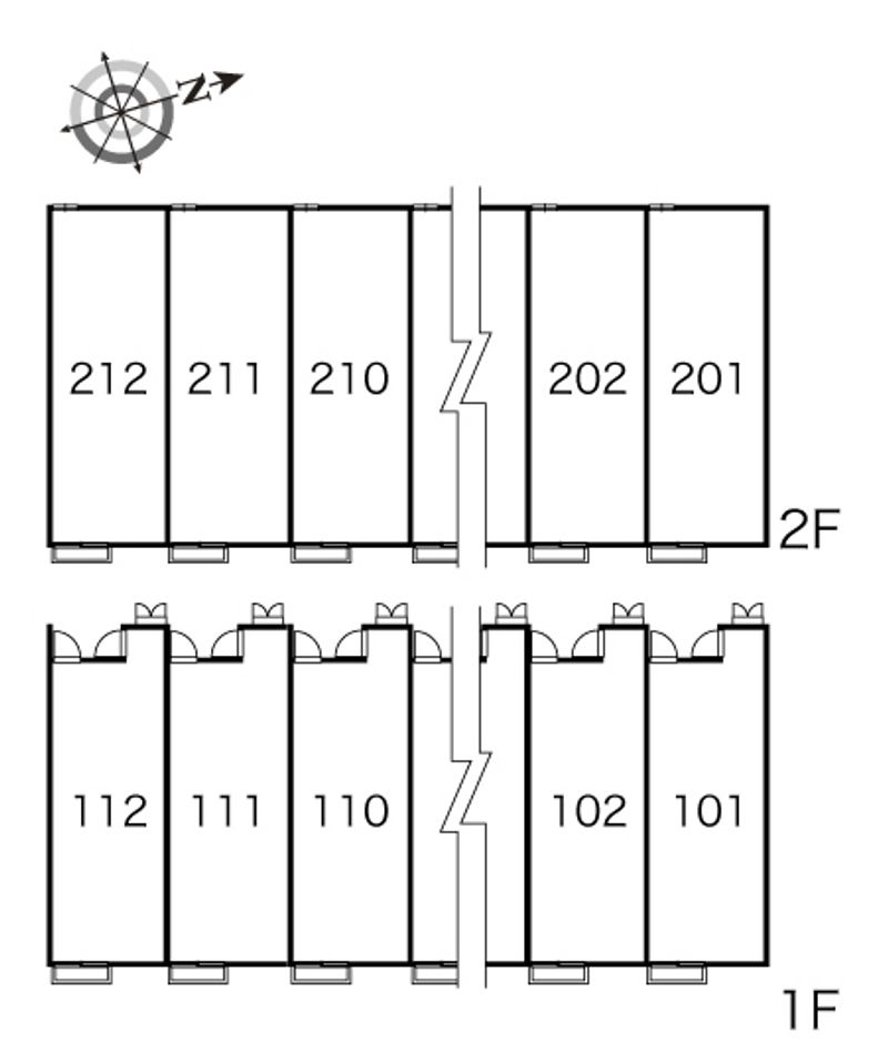 レオパレスエレガンス　サトウⅠ 間取配置図