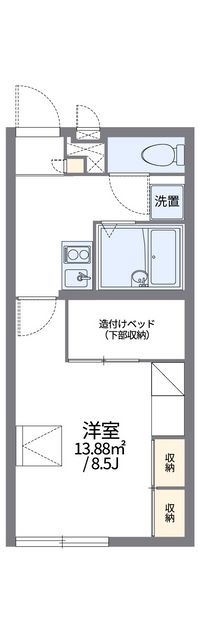 レオパレスＥａｓｔＣｒｅｅｋⅡ 間取り図