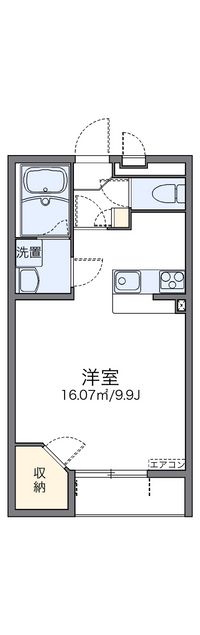 レオネクスト篠山おかのＢ 間取り図