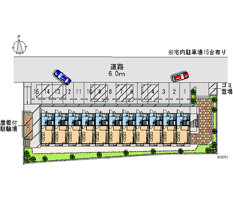 レオパレスフラワーヒル花山 月極駐車場