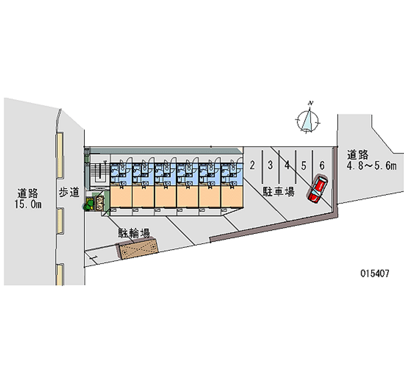 レオパレス二俣川 区画図