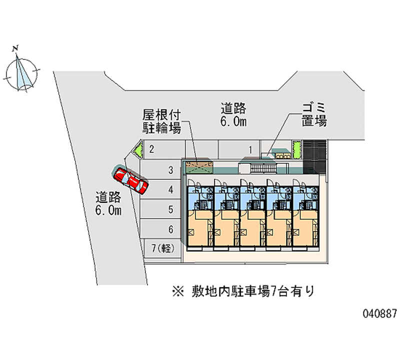 レオパレスノワール 月極駐車場