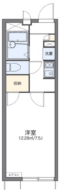 レオパレストサキ 間取り図