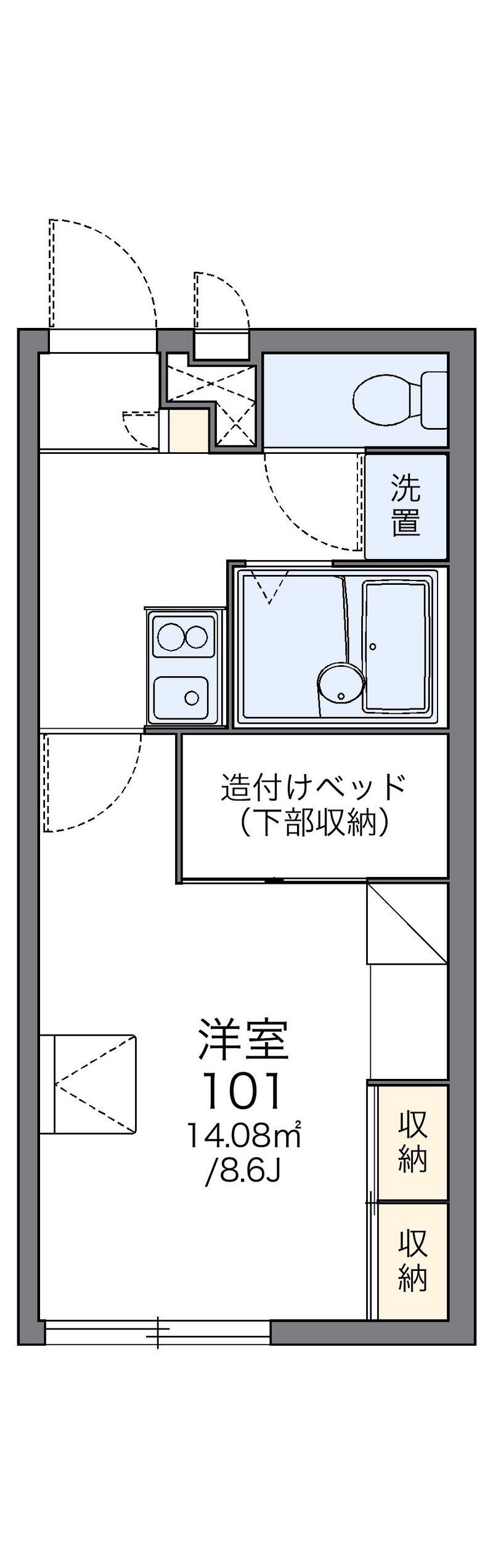 レオパレスセンチュリー 間取図