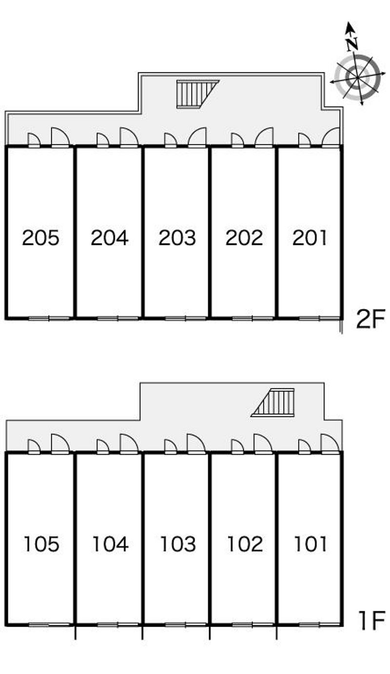 レオパレス行永 間取配置図