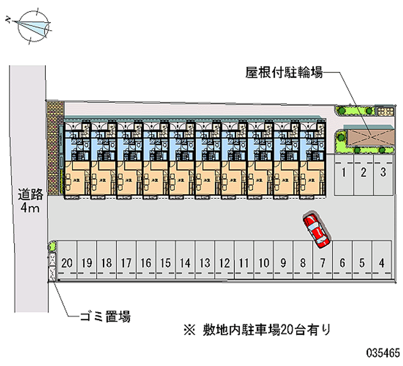 レオパレス靖 月極駐車場