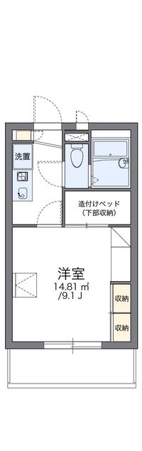 レオパレス花 間取り図