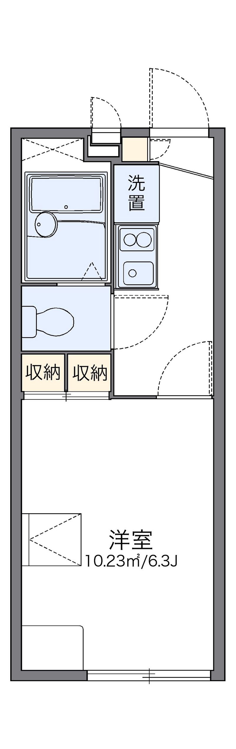 レオパレス高木 間取図