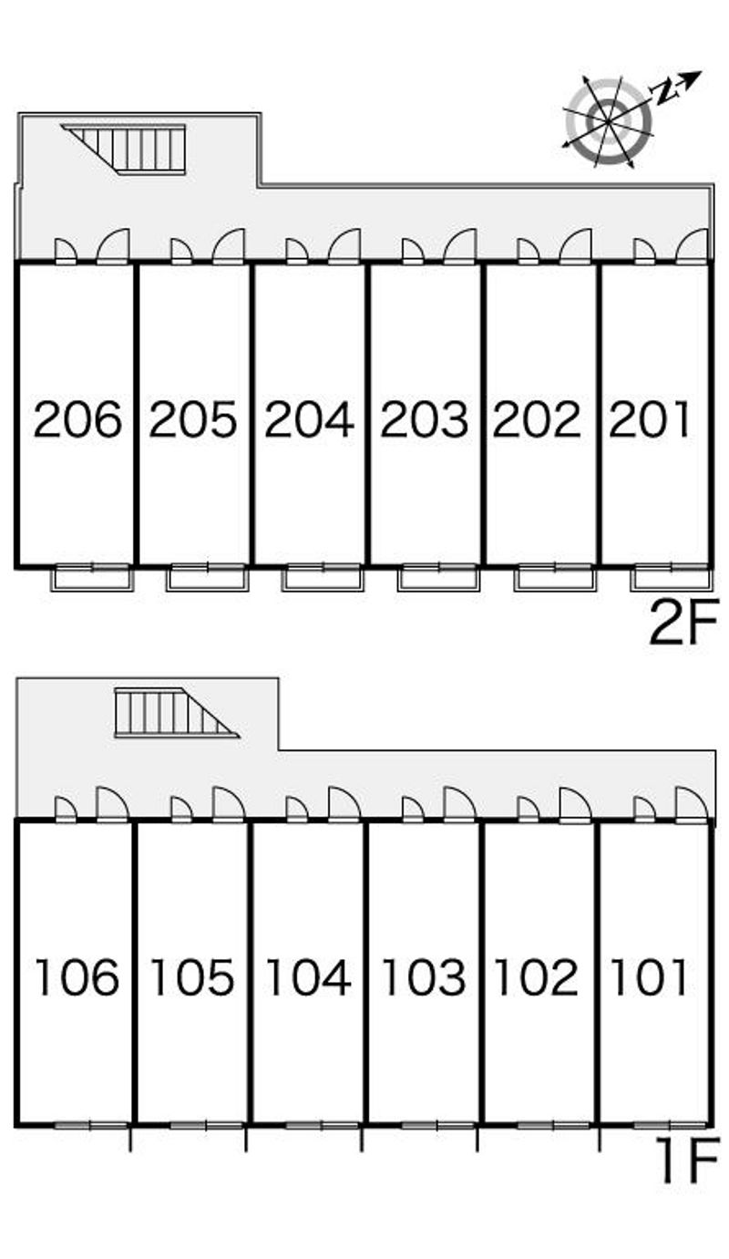 レオパレスグリーンシンフォニー 間取配置図