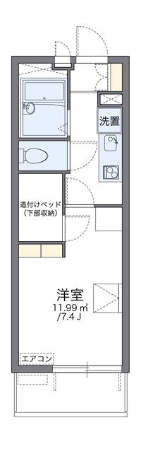 レオパレスＹＡＨＡＧＩⅠ 間取り図