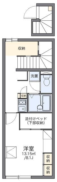 レオパレスインターパーク 間取り図