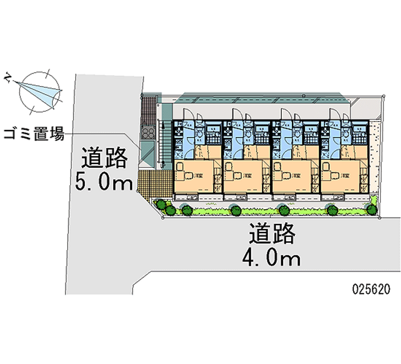 レオパレスフォレスト東林間 区画図