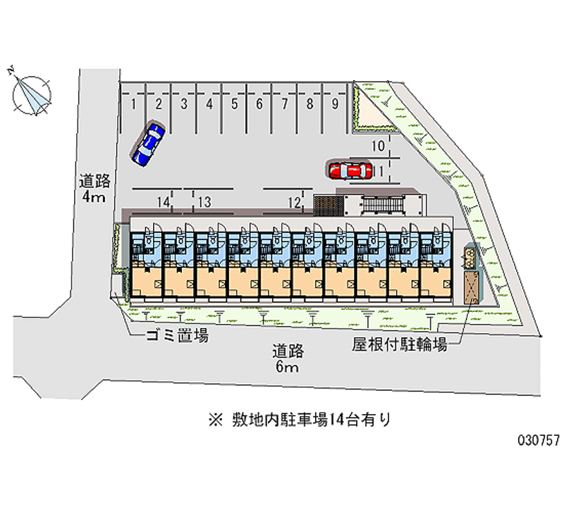 レオパレスフク 月極駐車場