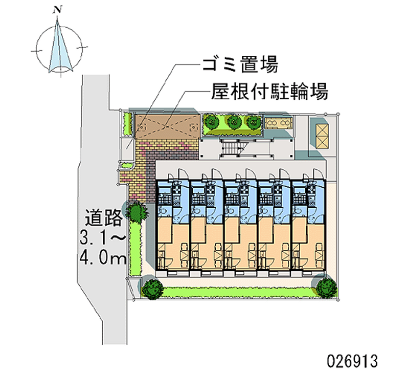 レオパレス常盤 区画図