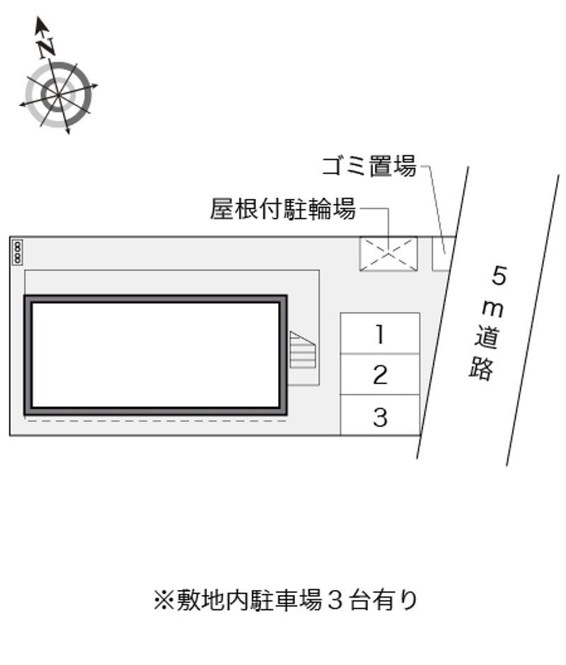 レオパレスリッチ２１リッチ 配置図