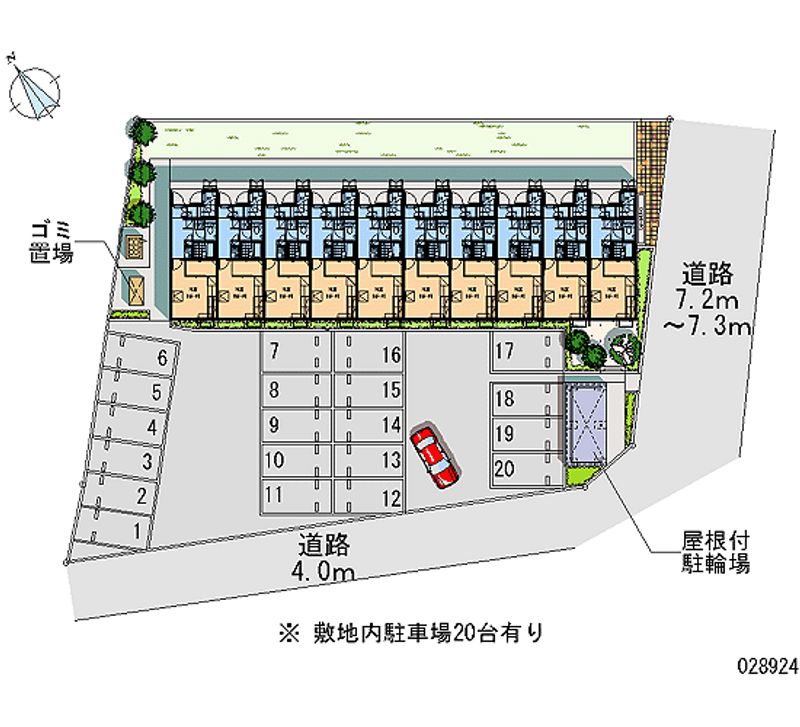 レオパレスサスト 月極駐車場