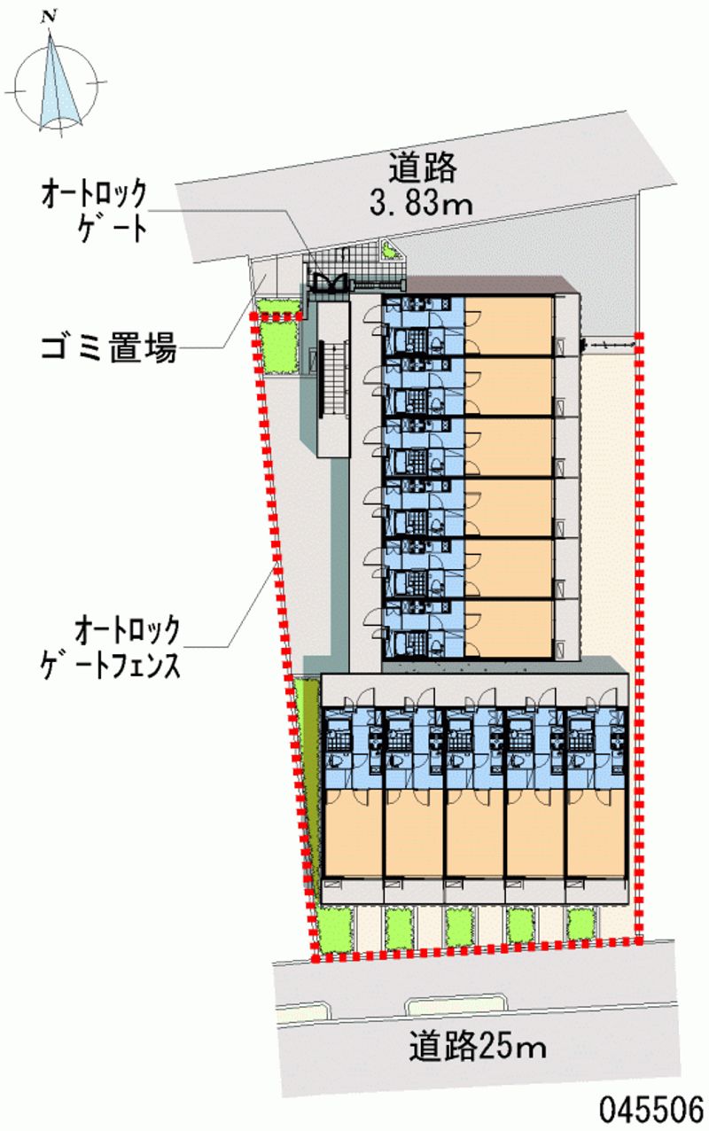 レオパレスゼルコヴァ 区画図