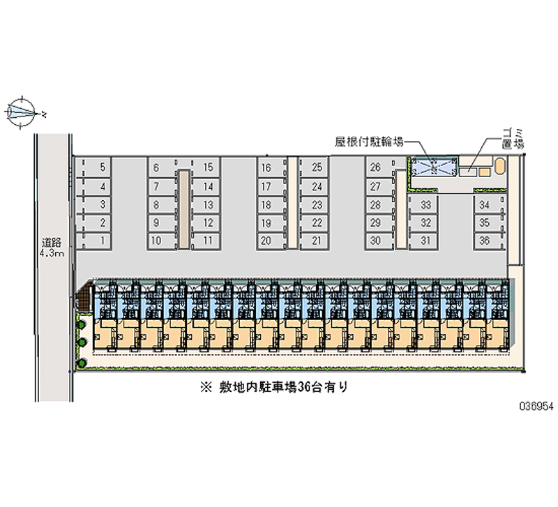 36954 bãi đậu xe hàng tháng