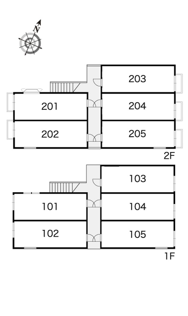 レオパレスＩＴＯ 間取配置図