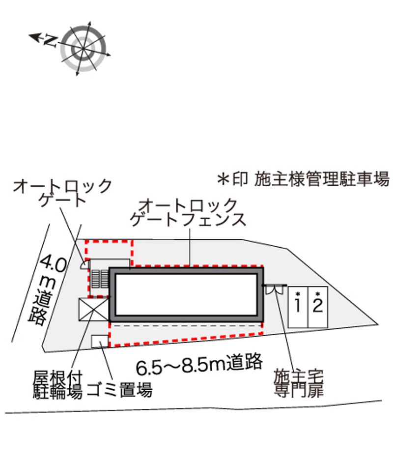 レオパレス玉川ソレイユ 配置図