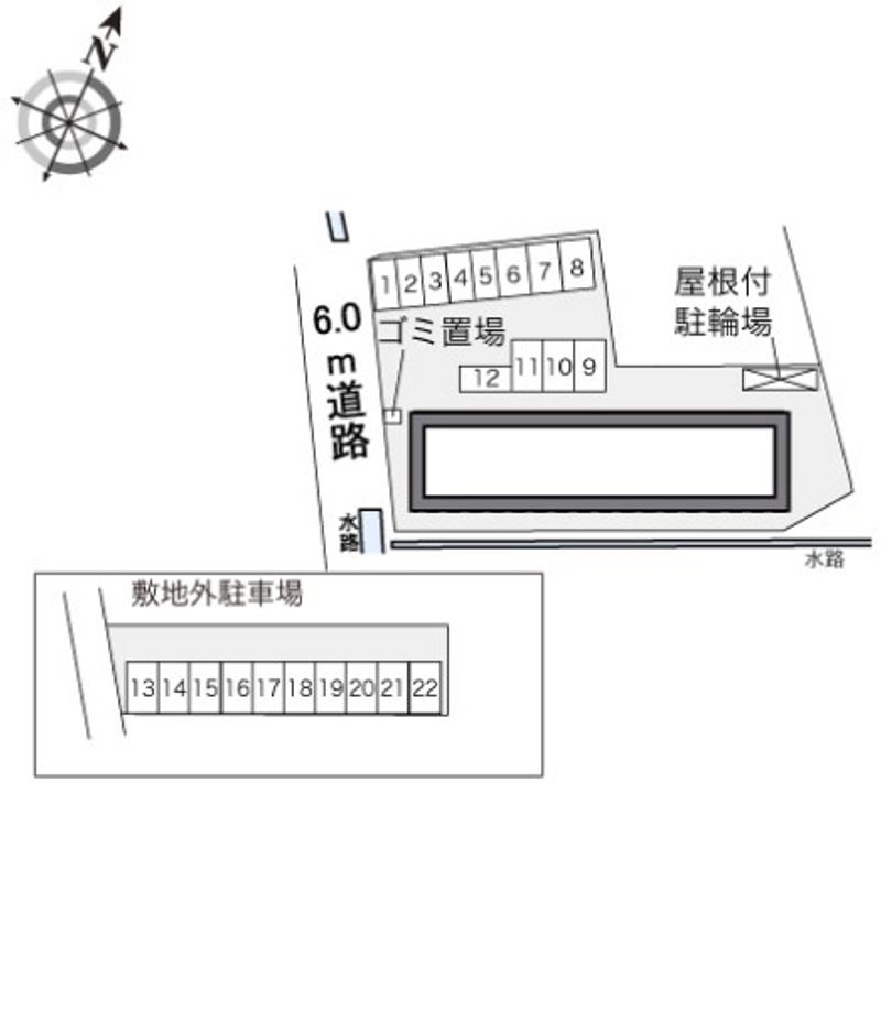 レオパレス藤花 駐車場