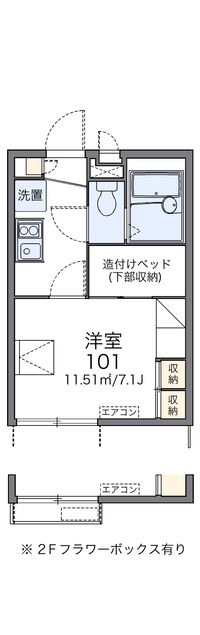 レオパレス美住 間取り図