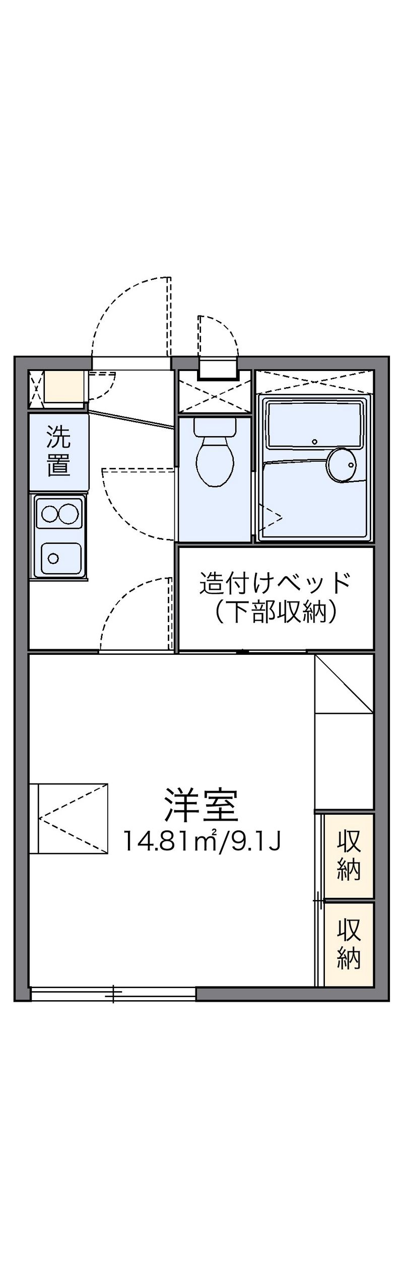 レオパレス蓮池 間取図