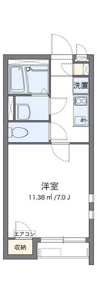 クレイノＢＬＵＥⅡ 間取り図