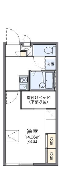 レオパレスハルシオン 間取り図