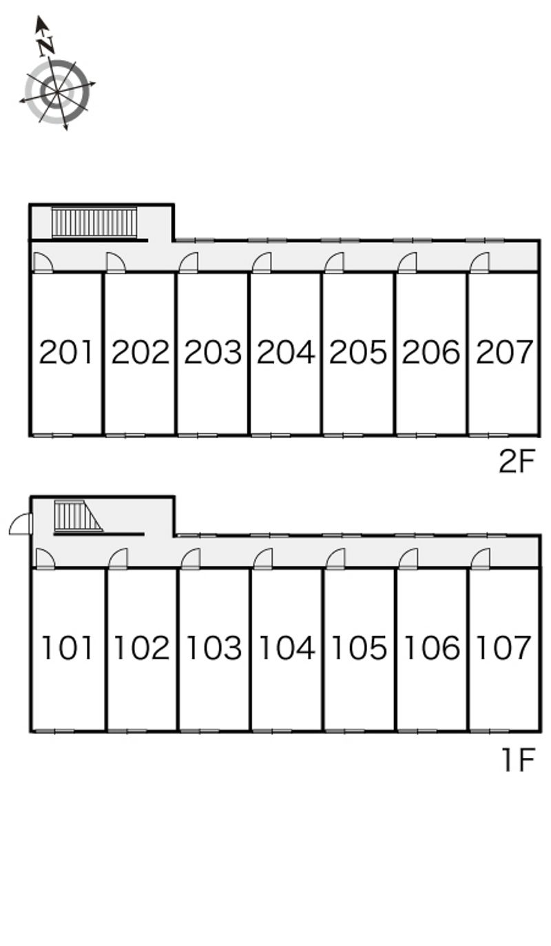 レオパレスフロラシオン 間取配置図