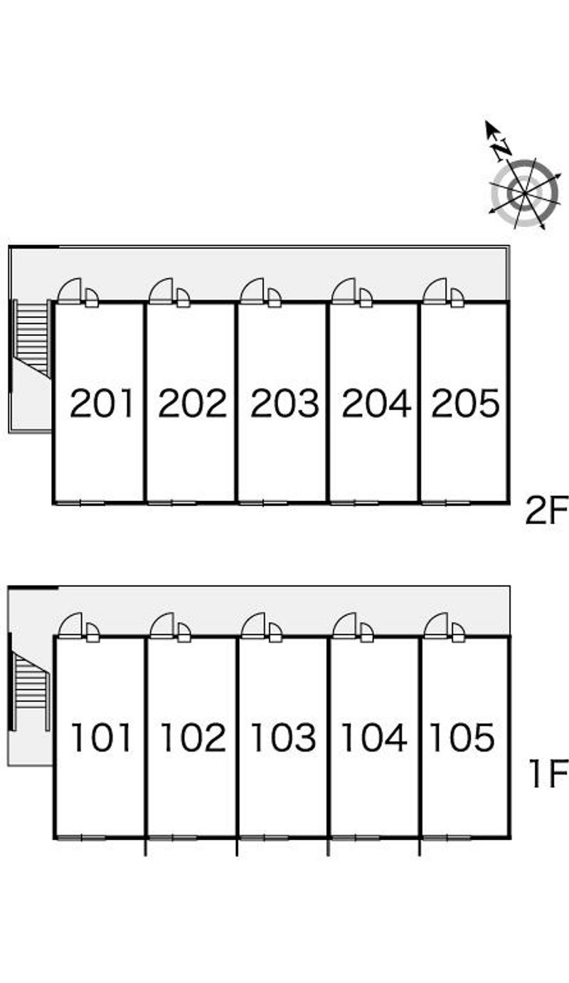 レオパレスたかぎⅡ 間取配置図