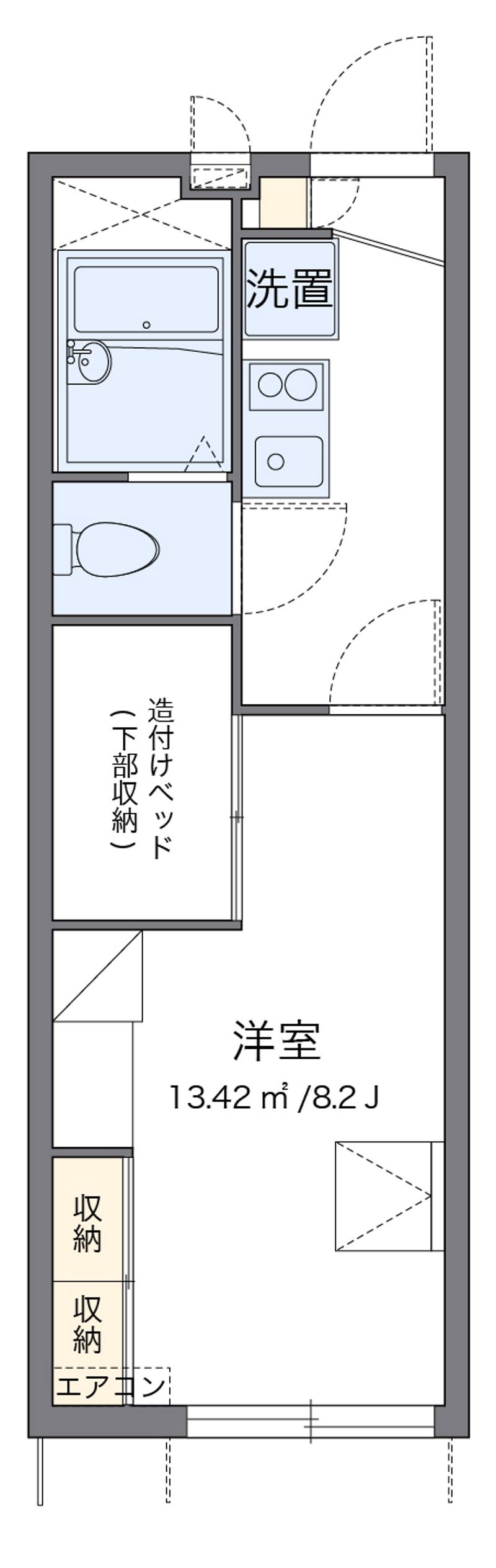 レオパレス小郡南 間取り