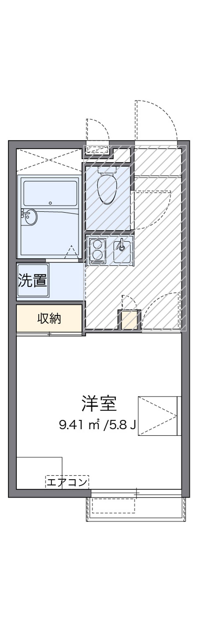 レオパレスシルフィー 間取図