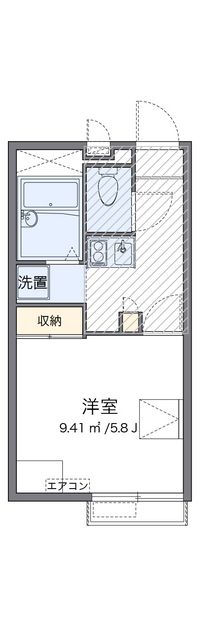 レオパレスシルフィー 間取り図