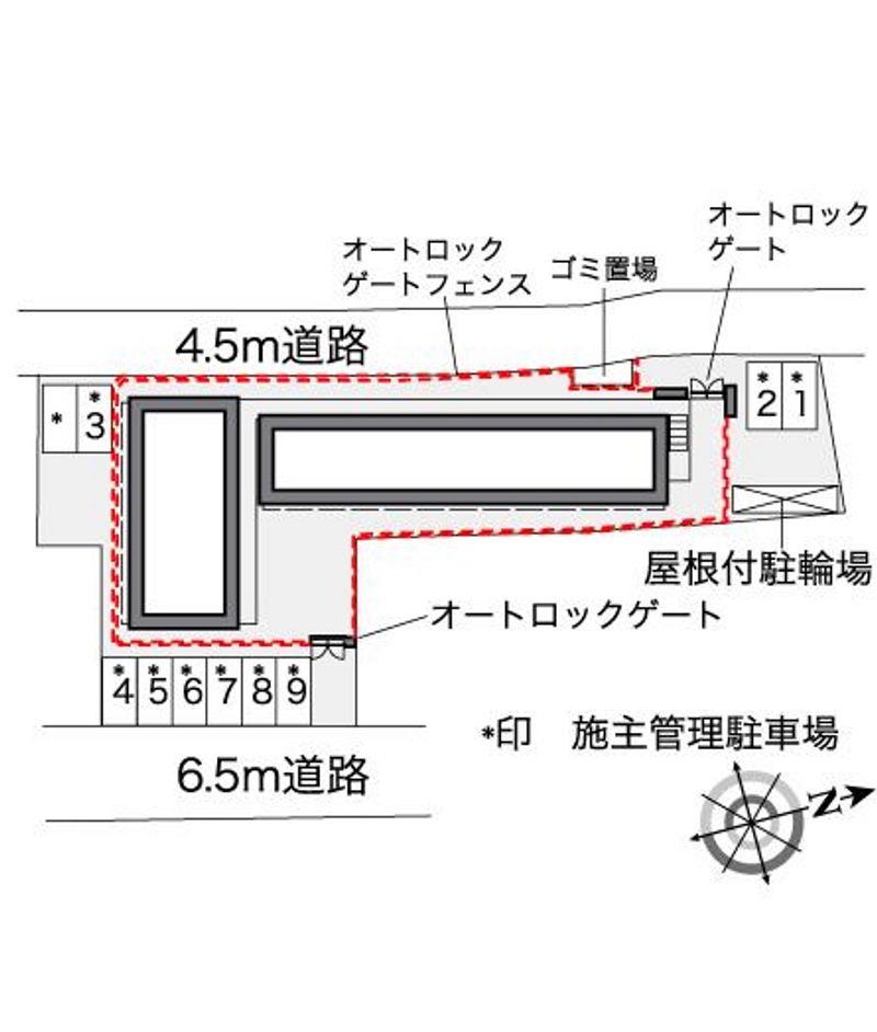 レオパレス八景島 配置図