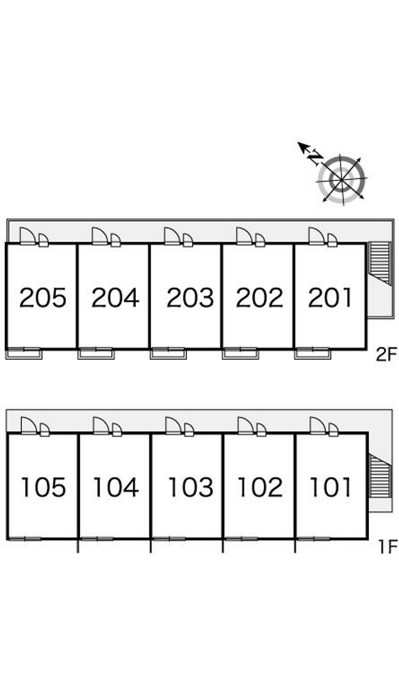 レオパレス和 間取配置図