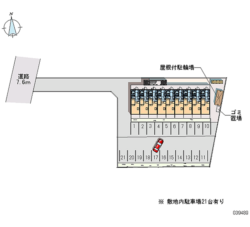 レオパレス舞＆侑 月極駐車場