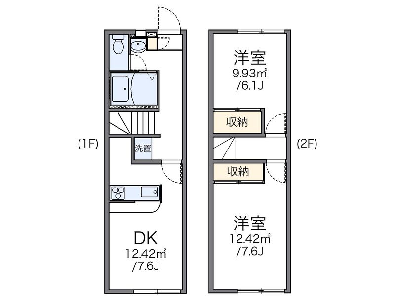 レオパレスヴィラパルク弐番館 間取図