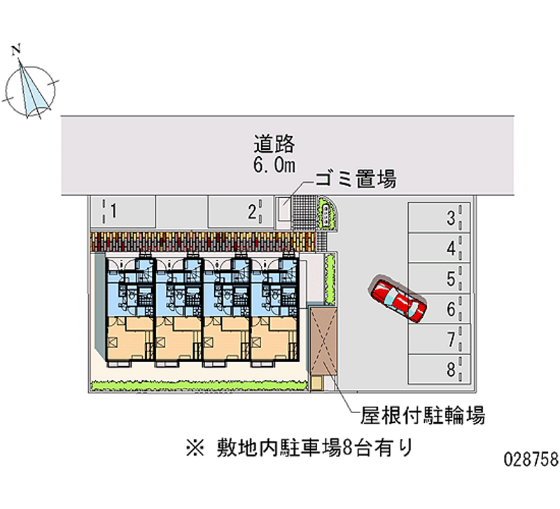 レオパレスドエール２８ 月極駐車場