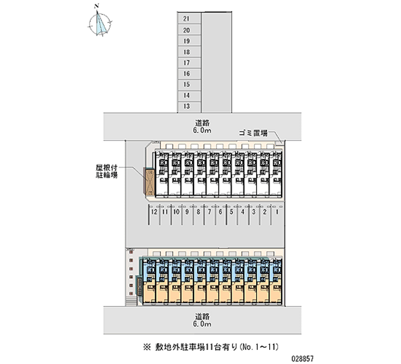 28857月租停车场