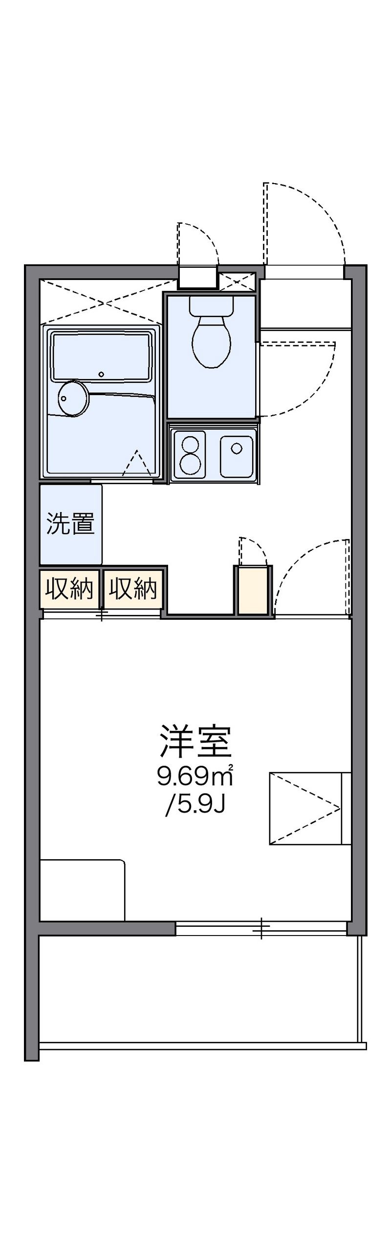 レオパレスラッキーハイムＴ 間取り