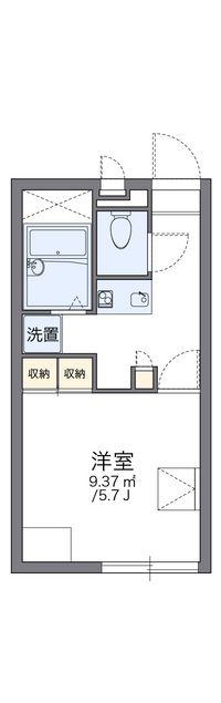 レオパレスホークヒルズⅡ 間取り図