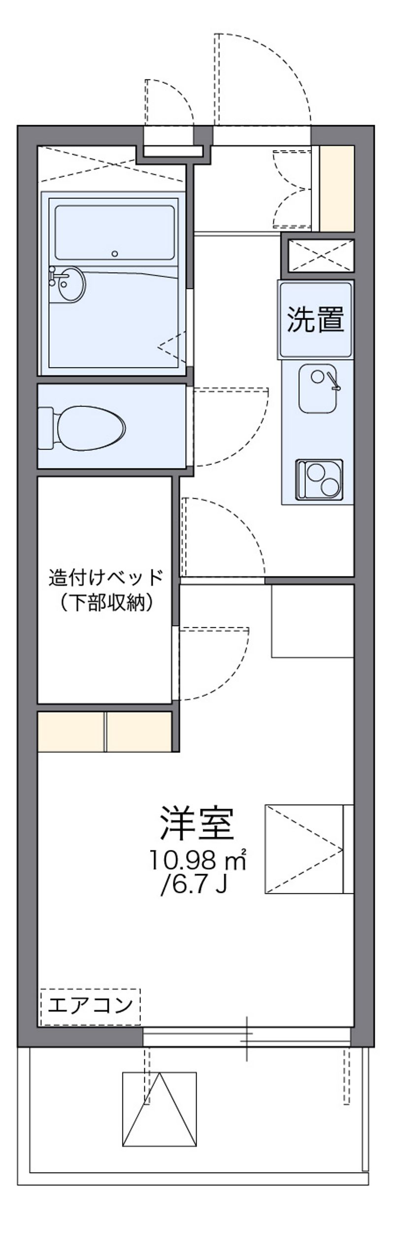 レオパレス小本本町 間取図