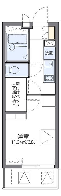 レオパレスウィステリア　Ⅱ 間取り図