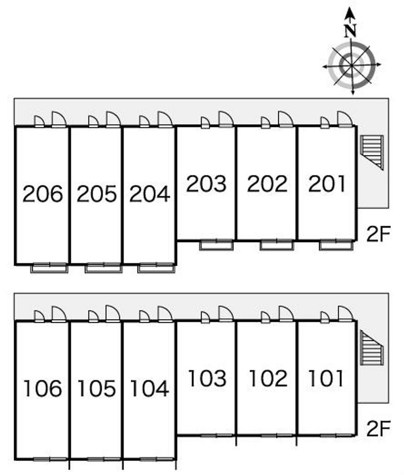 レオパレスヴァンベール 間取り配置図