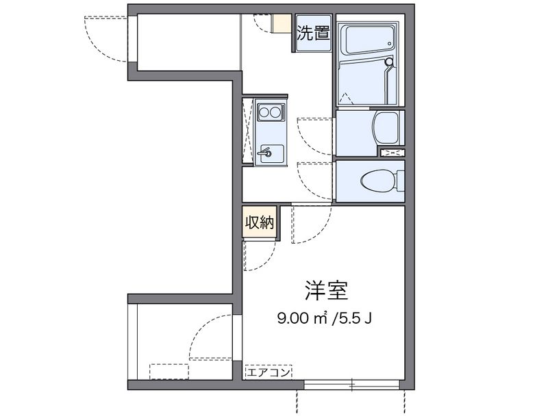 クレイノＫＵＲＡＲＩＳＵ 間取図