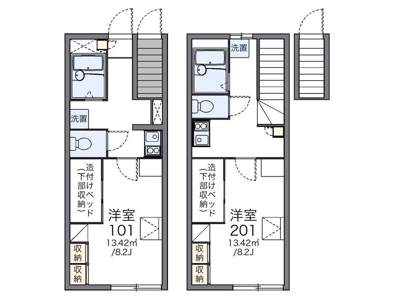 レオパレスエアリーズ 間取図