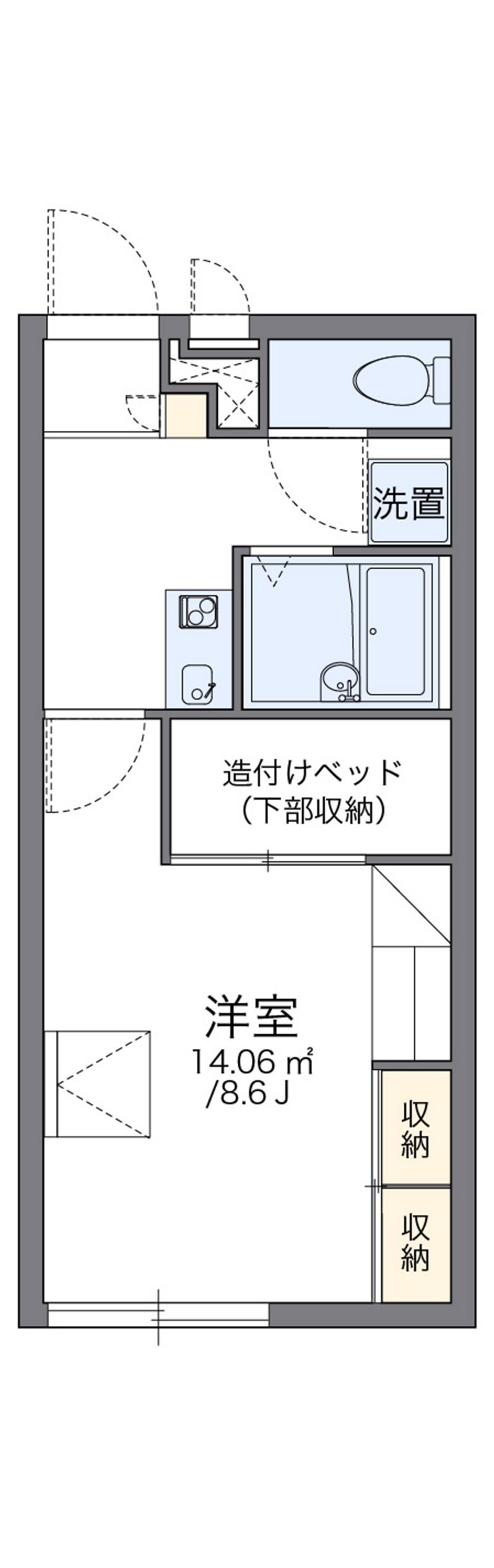 レオパレスＹＯＫＯＳＵＫＡ 間取図