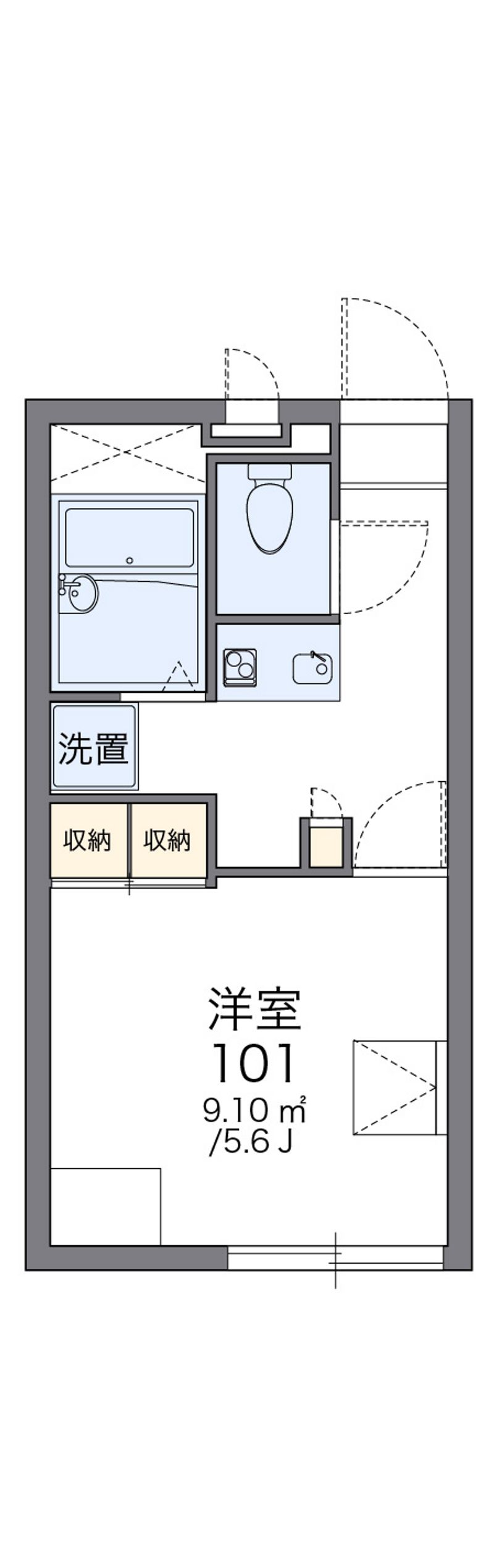 レオパレスホーヤ　Ⅱ 間取図