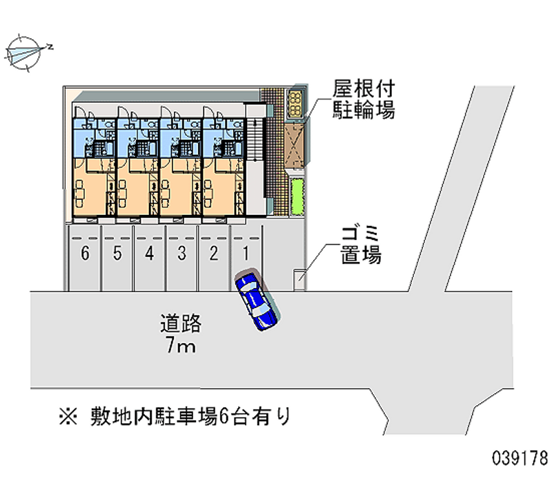レオパレス老松町 区画図